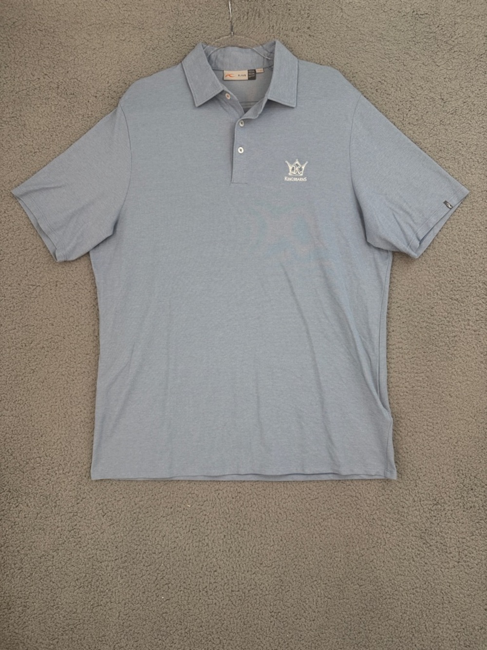 KJUS Sunder shirt Men's 2XL short sleeve Light Blue Polo UPF50+ comfort fit golf